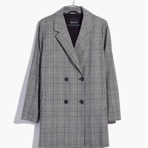 Madewell - Caldwell double-breasted blazer in Plaid - Picture 4 of 8